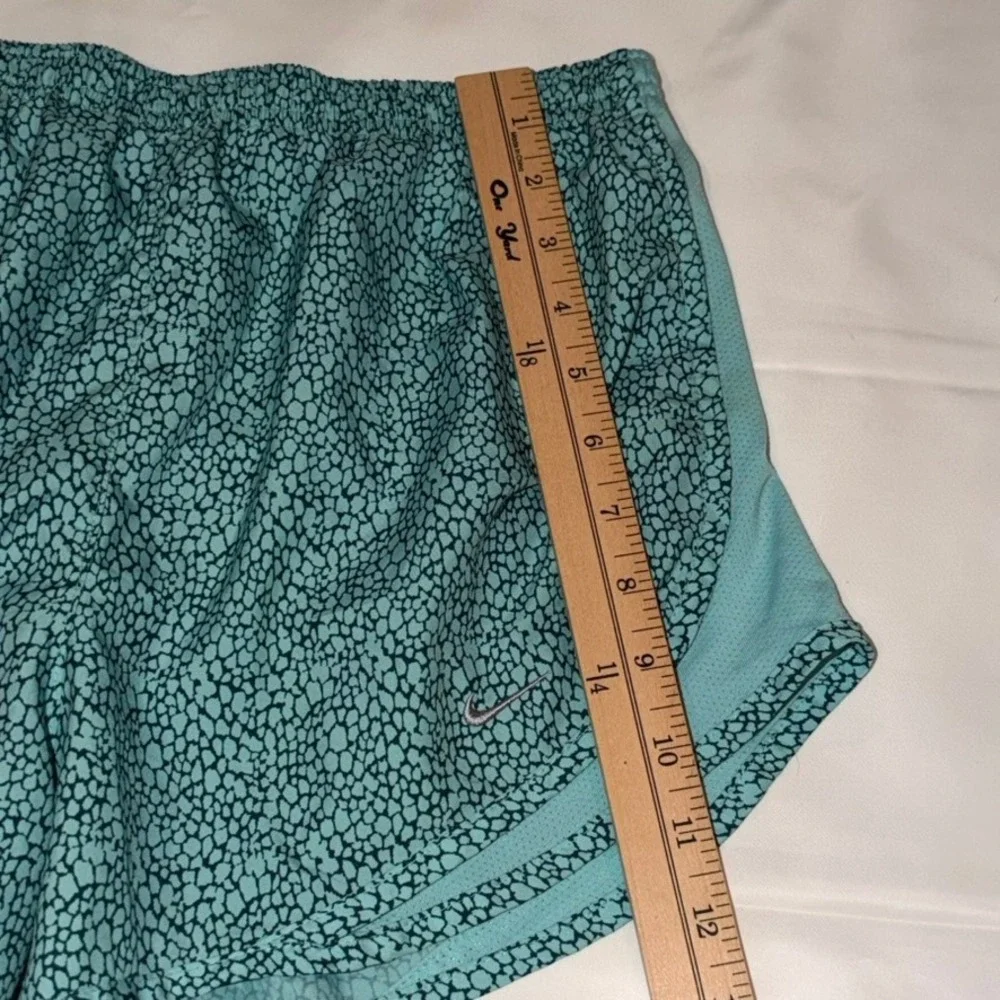 Nike Teal Patterned Athletic Shorts